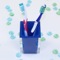 Square Blue Toothbrush Holder